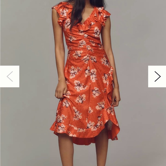 Floral Red Dress - Picture 11 of 12